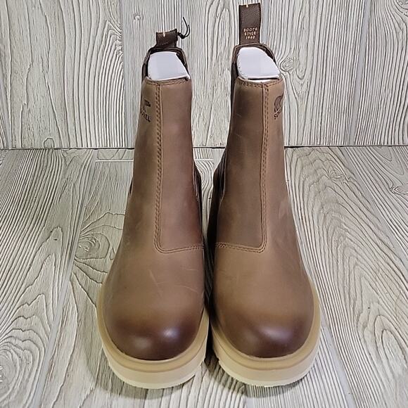 Sorel Hi-Line Heel Chelsea Boots Umber Ceramic Womens Size 9 NEW - Picture 5 of 13